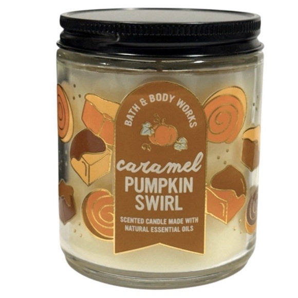 Caramel Pumpkin Swirl Candle - Picture 2 of 2